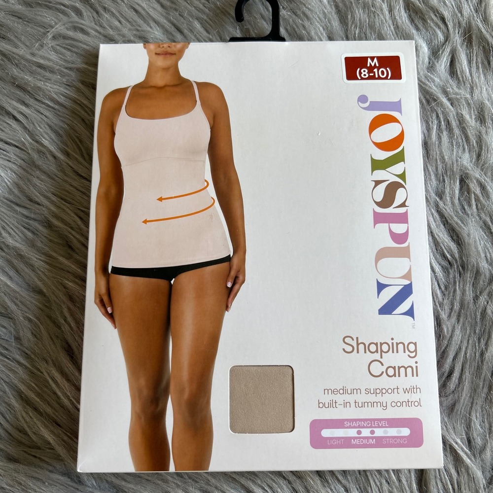 Joyspun Shaping Cami Women's Size Medium (8-10)‎ Tan Shapewear Shaping Tank Top